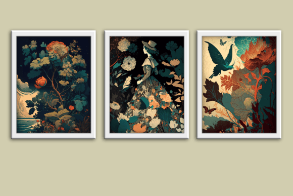 Download Vintage Floral Wallpaper Wall Art Prints - Art prints Collection